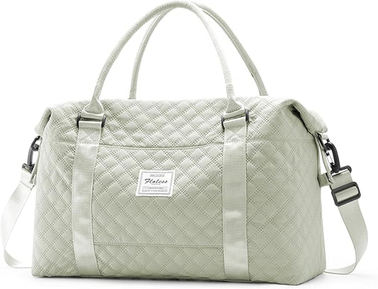 HYC00 Travel Duffel Bag,Carry-on Overnight Weekender Bags for Women,Sports Tote Gym Bag with Wet Pocket