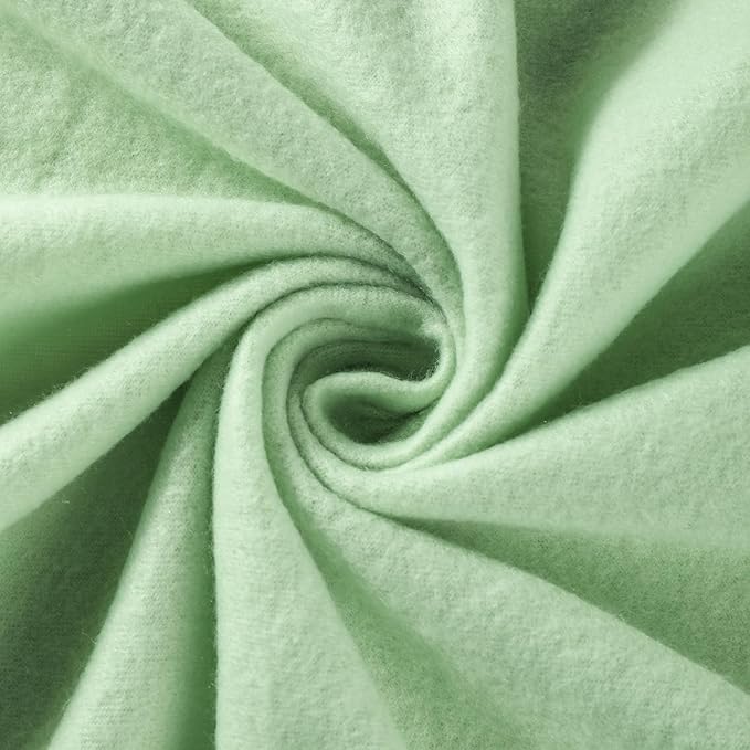 CAI TENG Fleece Throw Blankets 6 Pack Lightweight Warm Soft Cozy Kids Blanket Pet-Friendly Bulk Fleece Blanket Solid for Home, Bed, Sofa, Dorm, Office, Gifts, Outdoor Sage Green 50 x 60 inch