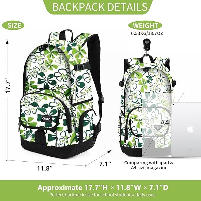 rickyh style School Backpack Travel Bag for Men & Women Lightweight College Back Pack with Laptop Compartmen