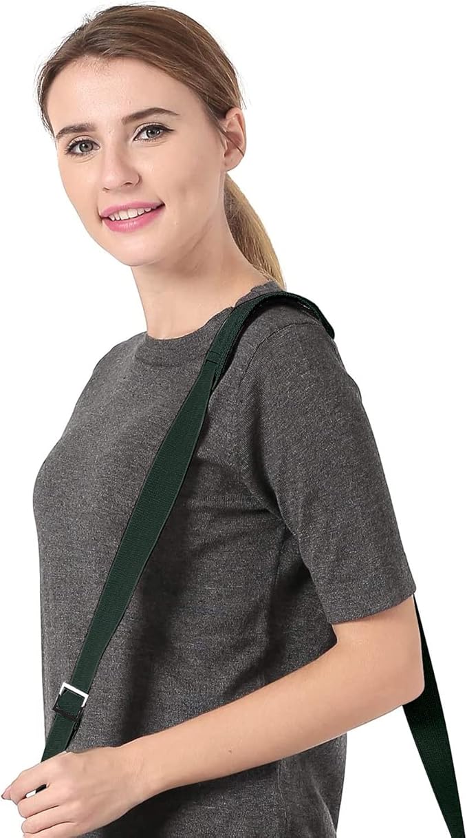 MOSISO 56 inch Shoulder Strap, Adjustable Thick Soft Universal Replacement Non-Slip Fit Padded with Metal Swivel Hooks for Laptop Shoulder Bag/Laptop Messenger Bag/Crossbody Bag, Emerald Green