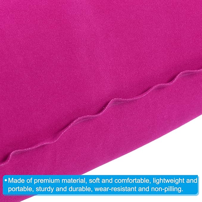 PATIKIL Inflatable Pillow, 2 Pack Squared Ultralight Camping Travel Pillow Desk Rest Neck Support for Hiking Backpacking Office, Pink