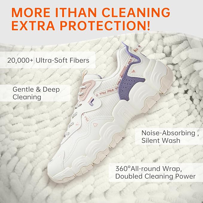 2PCS Shoes Washing Machine Bags, Laundry Shoe Bag for Washer and Dryer, Reusable and Durable Zipper Sneaker Shoe Washing Bag, Tennis Shoes Cleaning Bag for All Shoe Types (Ivory White)