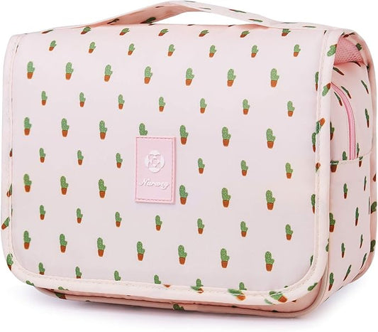 Narwey Small Hanging Travel Toiletry Bag for Women, Travel Bag for Toiletries, Makeup Bag Organizer Make Up Bags Cosmetic Bags for Girls