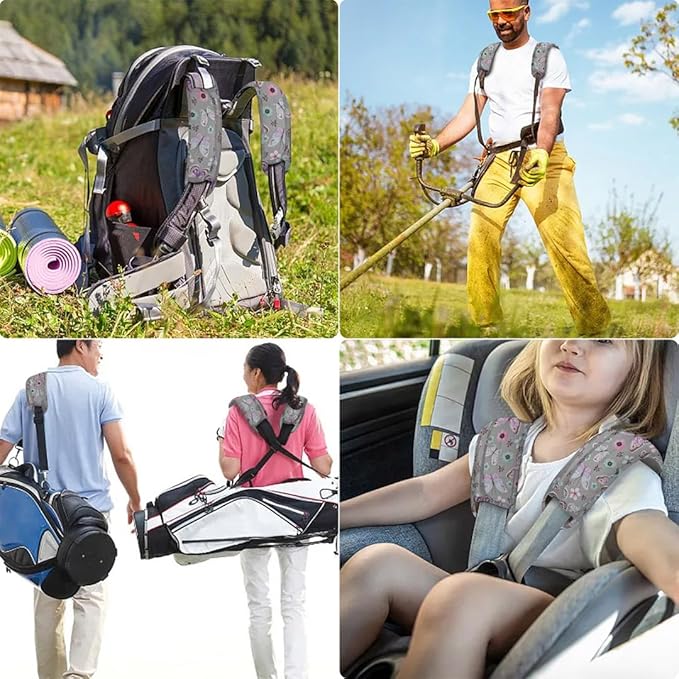 ZINZ 2-Pack Universal Shoulder Pad with Ultra thick Cushion for Bag Luggage Bag Crossbody, Plus Long & Anti-Slip & Breathable,Butterfly-2pack