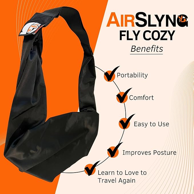 The Slyng Two Pack-Premium Travel Blanket System – Blanket Body Sling for Deep Plane Sleep | Full-Body Support, Breathable, Compact Carry-On Travel Essential for Long Flights and Car Road Trips