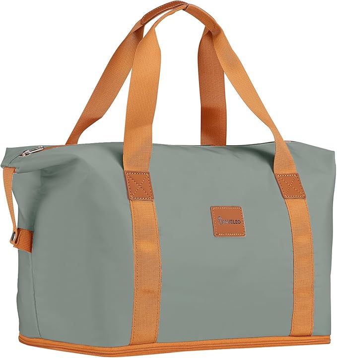 3 Piece Carry On Luggage Set with Expandable Duffel & Toiletry Bag, 20 Inch Hardshell Suitcase with YKK Zippers & Reinforced Corner Guards, Lightweight Spinner Wheels with TSA Lock (Sage Green)