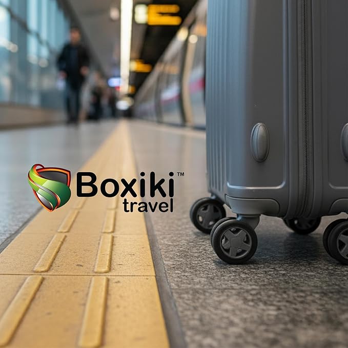 Luggage Tyre Cover Black – Premium Suitcase Wheel Protection Cover, Universal Fit Spinner Luggage Wheel Guard, Washable Travel Sleeve for Baggage Wheels, Durable & Reusable