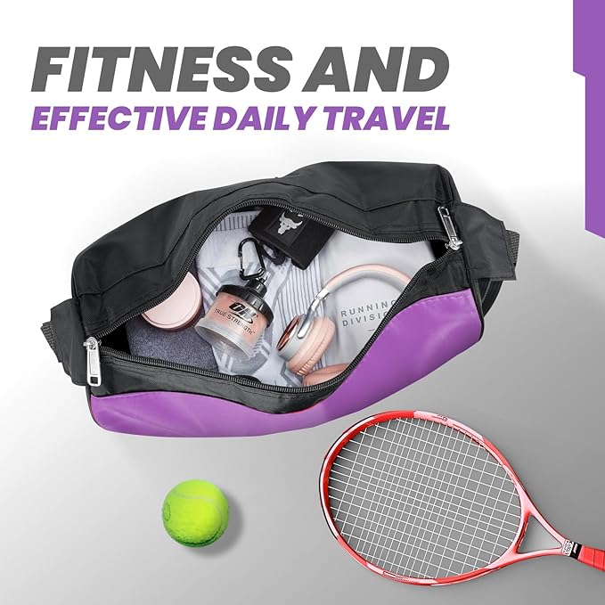 C&F BOGMOST Small Travel Duffel Bag Foldable Waterproof Gym Bag for Gym Beach Swim Bag Men Women Duffle Bags Lightweight Oxford Cloth Sports Bags -Purple