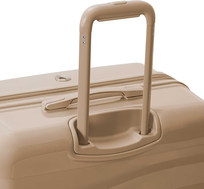 Traveler's Choice Edinburgh II Hardside Spinner Luggage, TSA Lock, Sand, 25" Medium