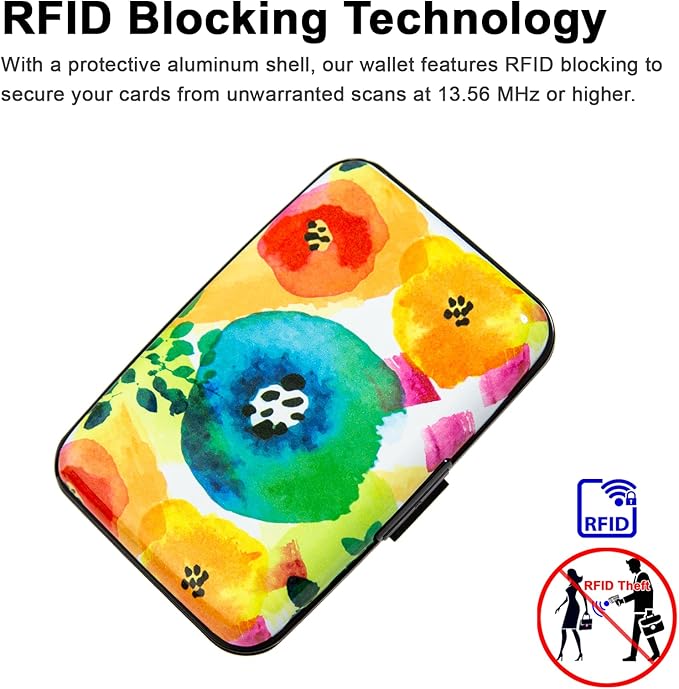 Credit Card Holder Small RFID Blocking Wallet Business Metal Slim Mini Aluminum Hard Case for Women Men