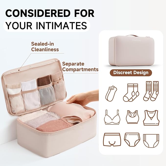 11 Set Packing Cubes for Travel, Gifts for Women Mom Kids, TSA Approved Bags for Makeup, Cosmetic, Toiletry, Suitcase Organizers for Checked Luggage, Cruise Essentials,Airplane Accessories, Beige