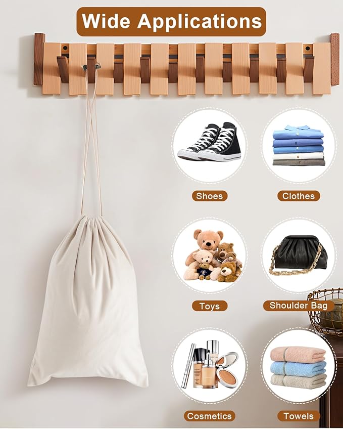 FantasyLife Shoe Bags for Travel, 17.3"x12.6" Washable Dust Bags for Storage & Packing, Flannel Shoe Pouch with Drawstring Closure for Purses, Handbags, Shoes & Toys (2, Beige)