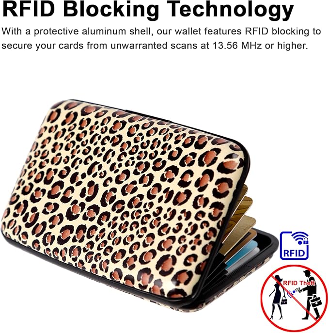 Credit Card Holder Small RFID Blocking Wallet Business Metal Slim Mini Aluminum Hard Case for Women Men
