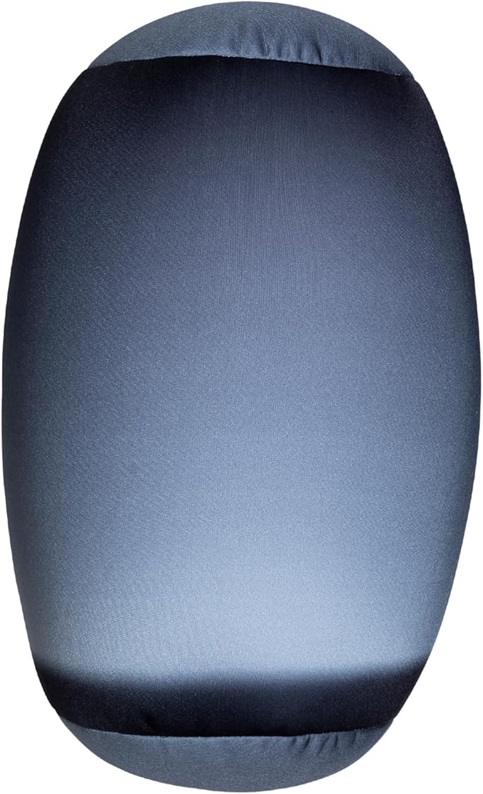 Squishy Microbead Neck Pillow, 7Inch x 12Inch Soft Travel Body Bed Pillow Bean Pillow for Kids Adult Chair Sleeping Car Seat, Fun Dormroom (Gray Coloful)