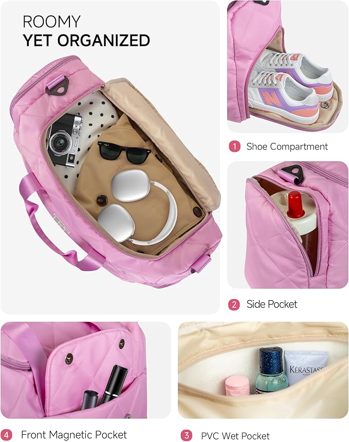 Birthday Gifts for Women, Duffle Bag for Travel, Teen Girl Gift Trendy Stuff, Personalized Gifts for Her, Weekender Overnight Gym Bag, Valentines Easter Graduation Mothers Day Christmas Gift