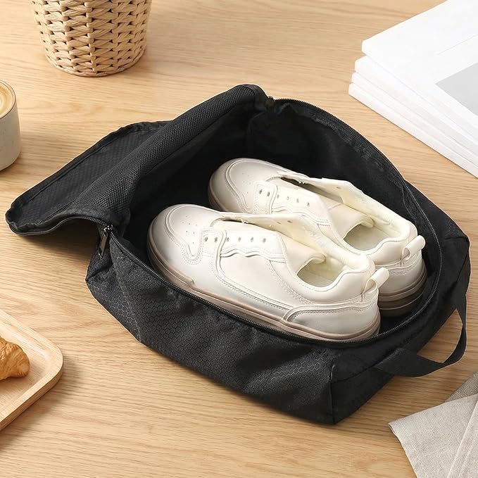 Travel Shoe Bags for Men with Zipper for Travel Portable Shoe Bags for Packing in Suitcase Shoes Bag Pouch Shoes Men Women Essentials