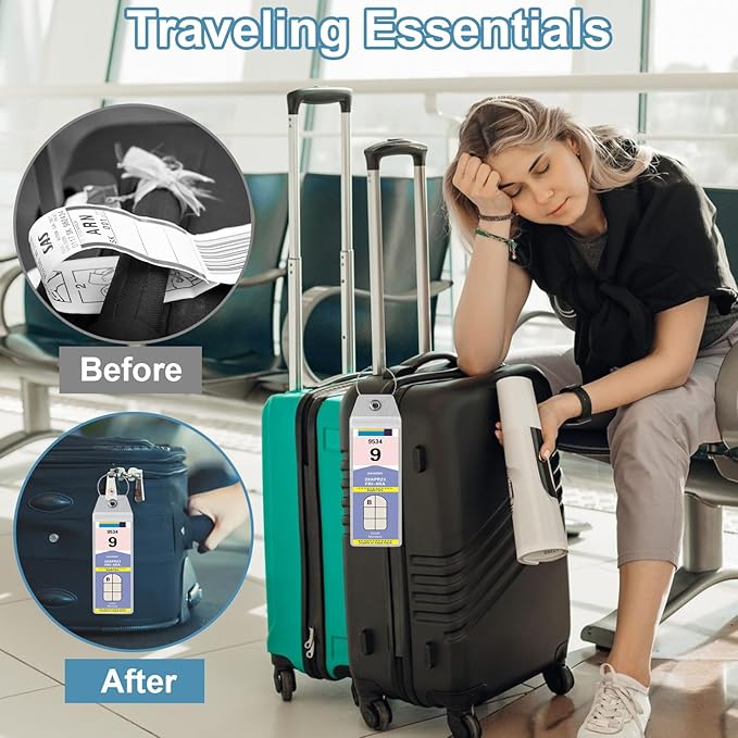 Cruise Luggage Tag Holder, Cruise Luggage Tag Holder can be Used for 2025Carnival, NCL, MSC Cruises, and Princess Ships Offer