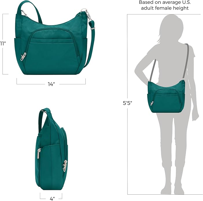 Travelon Anti-theft Classic Crossbody Bucket Bag | Anti-theft