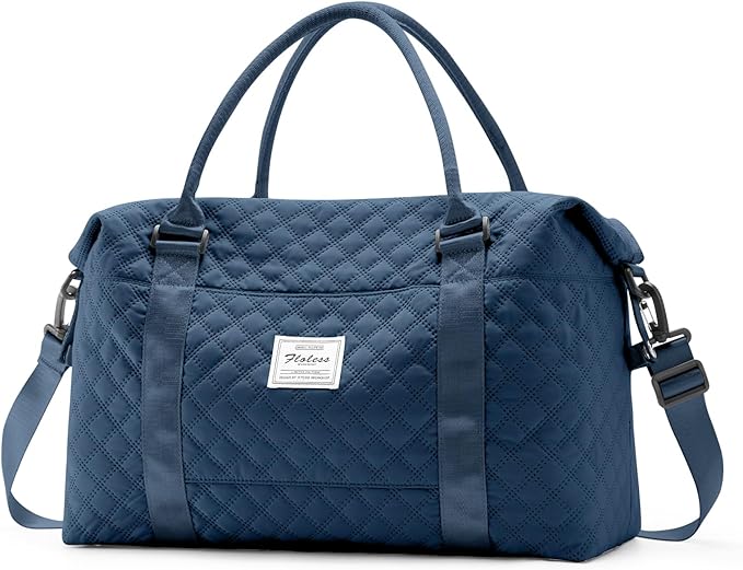 HYC00 Travel Duffel Bag,Carry-on Overnight Weekender Bags for Women,Sports Tote Gym Bag with Wet Pocket