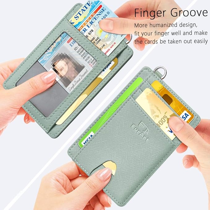 FurArt Slim Minimalist Wallet, Front Pocket Wallets, RFID Blocking, Credit Card Holder for Men