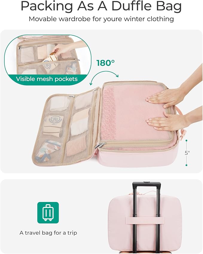 BAGSMART Compression Packing Cubes for Travel, 6/5/4set Lightweight Packing Organizers, Summer Travel Essentials Suitcase Organizer Bags Set