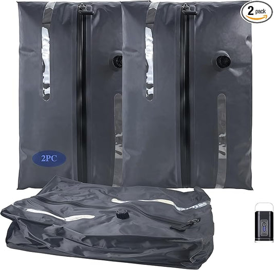 Vacuum Bags for Travel,Travel Vacuum Seal Bags for Clothing,Packing Cubes Compression with Pump,Space Saver,Luggage Bag Compression for Journey,Moving,Outdoor Travels