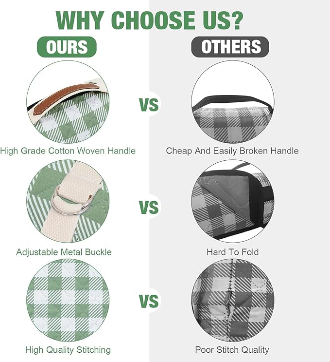 G GOOD GAIN Picnic Blankets Outdoor Extra Large - 80"x80" Portable Waterproof Picnic Blanket, Machine Washable 3-Layer Foldable Park Mat with Sandproof Backing for Grass, Hiking, Travel (Olive Green)