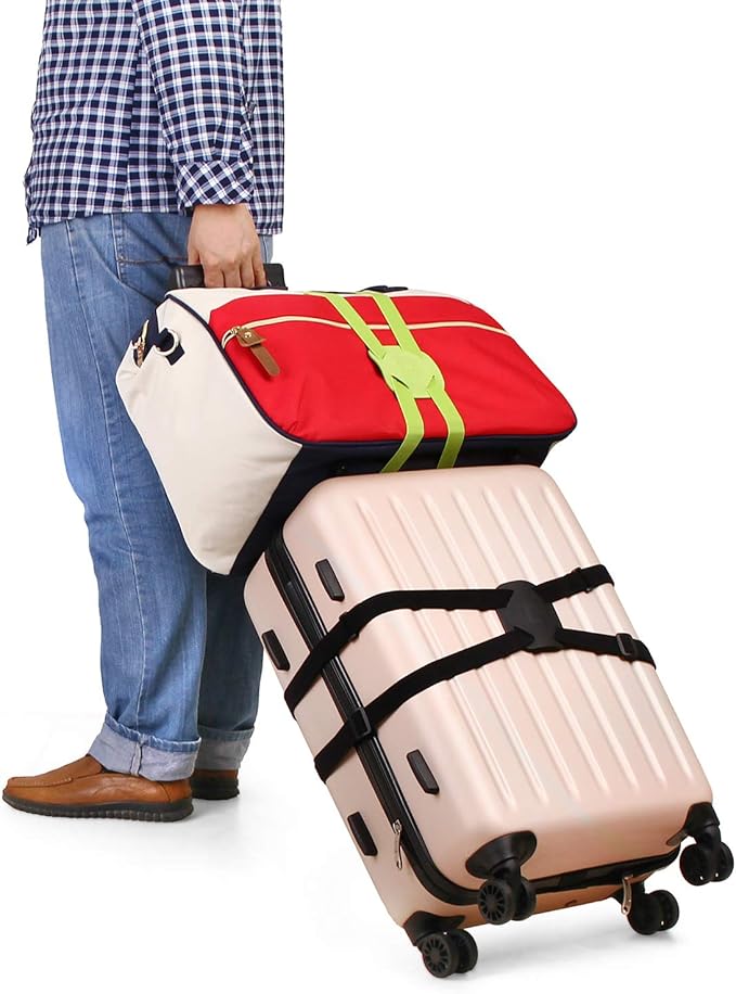 VVILL Bag Bungee, Luggage Straps Suitcase Adjustable Belt - Lightweight and Durable Travel Bag Accessories