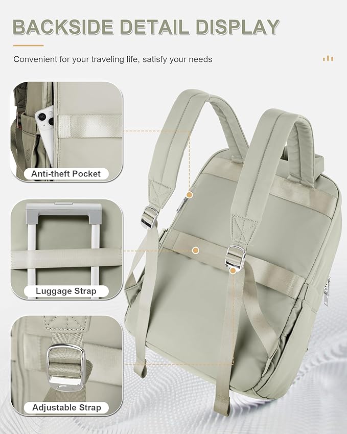 wepadre Small Travel Backpack Carry on Flight Approved Personal Item Travel Bag Carry on Backpack for Women Work Laptop Backpack for Traveling Carry on Luggage