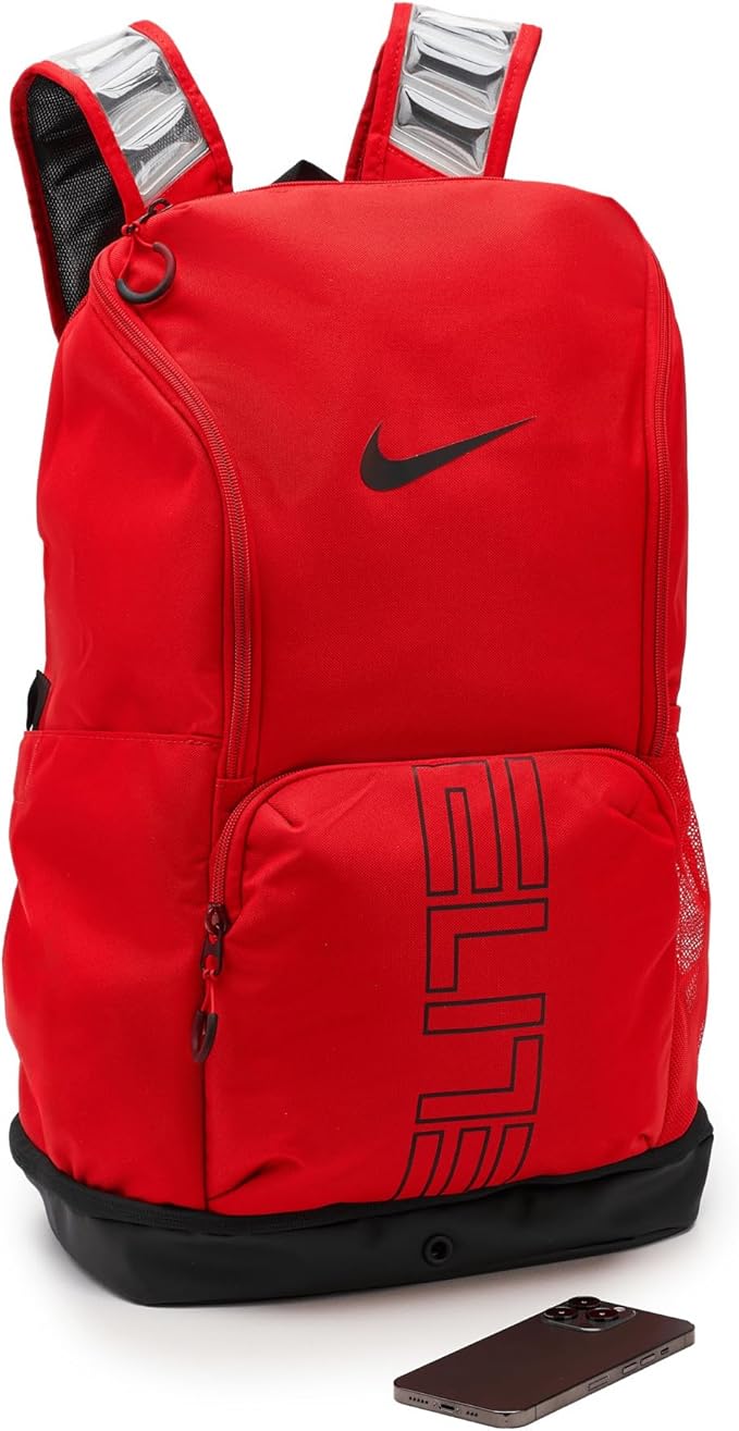Nike, Unisex, Varsity Elite Backpack (32L), University Red/Black/Black, One Size