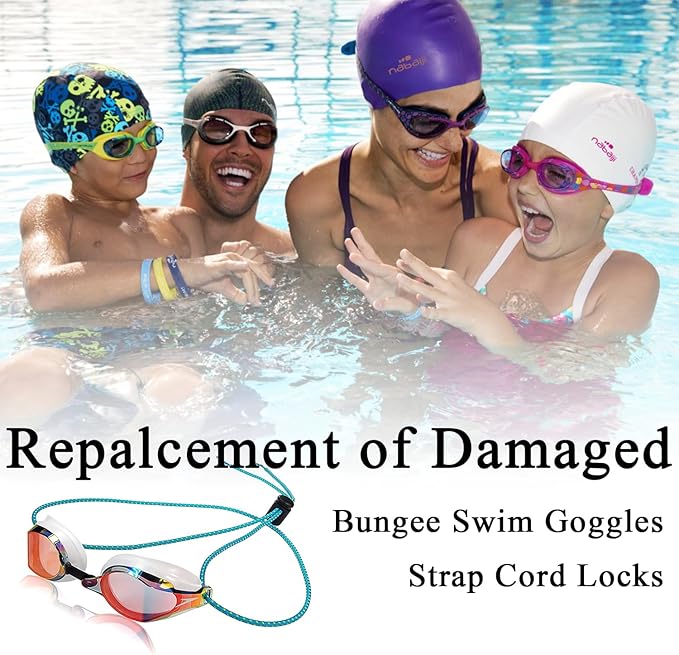 12PCS Assorted Plastic Spring Cord Lock for Drawstring Paracord, Cord Stopper Toggle for Elastic Shoelace String Lock, Sweatpant Hoodie Hats String Clip Bungee Swim Goggles Fastener Replacement