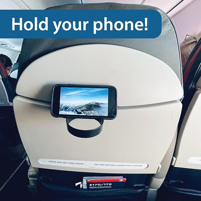 FLYGA Airplane Drink or Phone Holder Travel Accessory (Red)