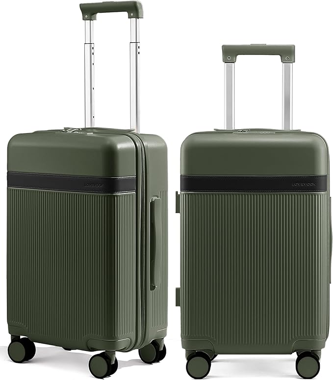 LOVEVOOK Hard Shell Carry On Luggage 22x14x9 Airline Approved with Removable Lining,22 Inch Carry On Suitcase with Spinner Wheel TSA Lock,Lightweight Checked Luggage for Men Women Travel Business Trip