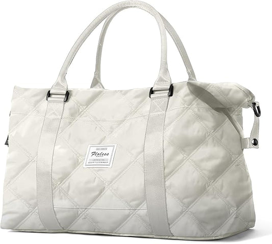 HYC00 Travel Duffel Bag,Carry-on Overnight Weekender Bags for Women,Sports Tote Gym Bag with Wet Pocket