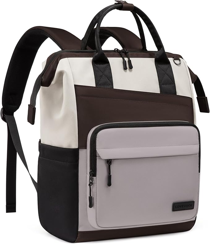 LOVEVOOK Laptop Backpack for Women, 15.6 Inch Travel Backpack for Work College Business, Water Resistant Teacher Nurse Bag with Large Capacity, School Bookbag Bags Cute Daypack for Woman Girls