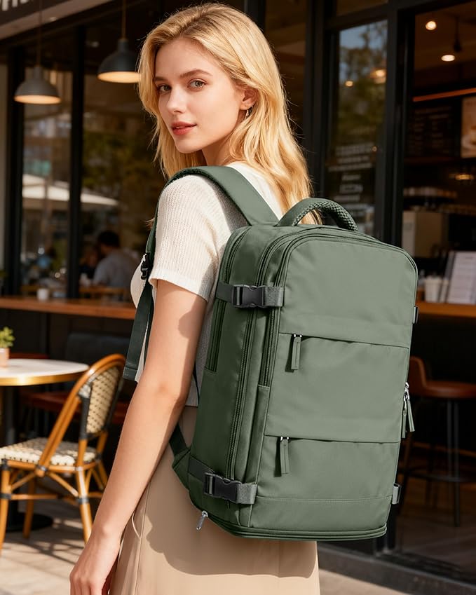 coofay Travel Backpack For Women Men Airline Approved Carry On Backpack Flight Approved Waterproof Sports Luggage Backpack Casual Daypack Small Hiking Backpacks