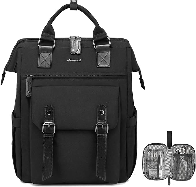LOVEVOOK Laptop Backpack for Women, 15.6 Inch Teacher Nurse Bag Work Travel Computer Backpacks Purse, College Bookbag for School, Water Resistant Daypack, 17.3 inch