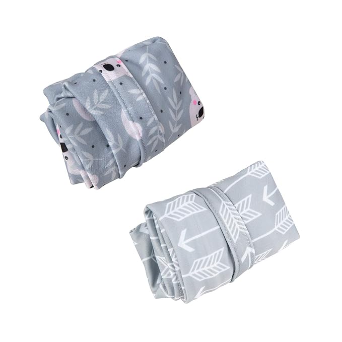 ALVA ALVABABY 2pcs Cloth Diaper Wet Dry Bags Waterproof Reusable with Two Zippered Pockets Travel Beach Pool Daycare Soiled Baby Items Yoga Gym Bag for Swimsuits or Wet Clothes L-YX3536