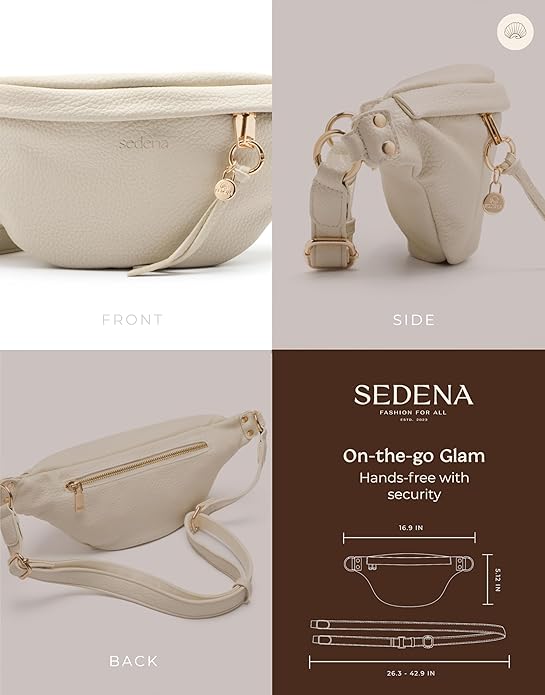 Anti Pickpocket Bag - Ivory RFID Crossbody Bag for Travel, Adjustable Strap Multiple Compartments Anti Theft Crossbody Bags for Women Travel Size Essentials Crossbody Bags for Women Large Size