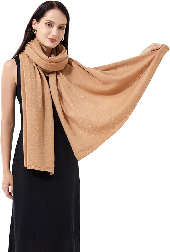 Soft Cashmere Blend Wrap Chic Scarf Stole for Women Wayfarer Travel Extra Large 87"x28"