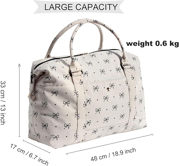 ESVAN Travel Tote Duffel Gym Bag,Weekender Overnight Carry-on Tote Crossbody Bag with Wet Pocket and Trolley Sleeve Upgraded