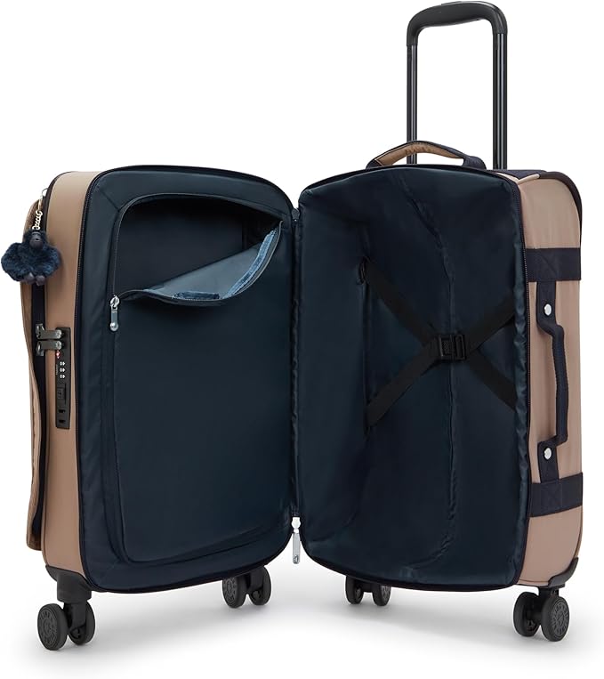 Kipling Women's Spontaneous Small Softside Spinner Wheel Luggage, Integrated TSA Accepted Lock
