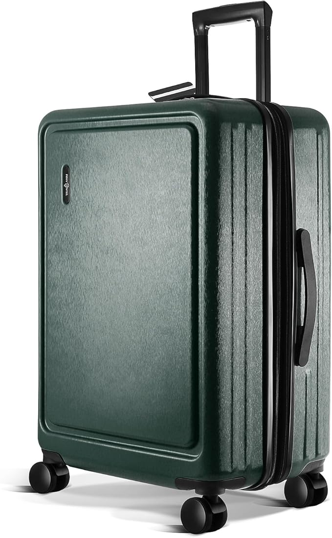 24 Inch Luggage with Spinner Wheels, Hard Shell Suitcase with TSA Locks for Luggage, Travel Large Suitcase, Expandable Hard Shell Suitcases, Green