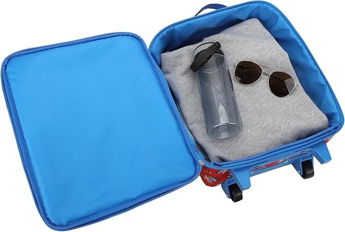 Bioworld Dog Man Character Squares 4-Piece Youth Travel Set Carry on luggage