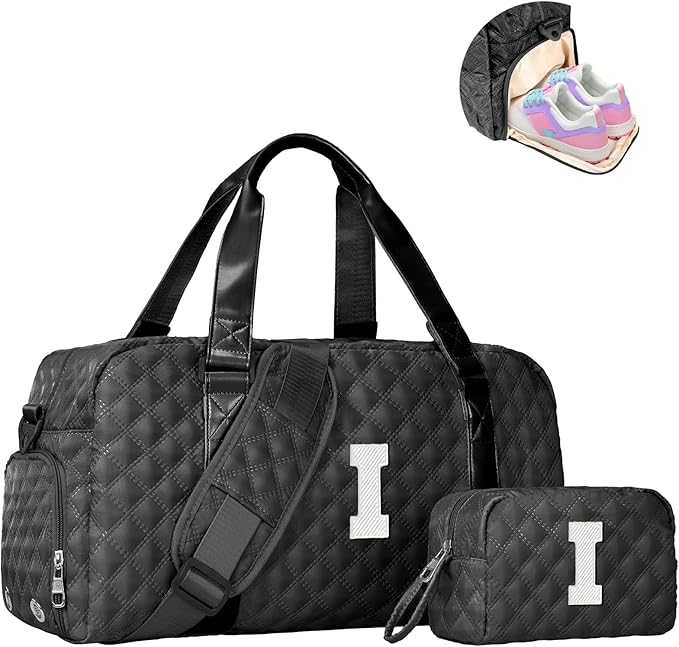 Teen Girl Gifts Trendy Stuff, Personalized Gifts, Initial Travel Duffel Bag or Teens, Monogram Overnight Bag, Trendy Stuff Gifts for Girls Friend Birthday Teacher Gift