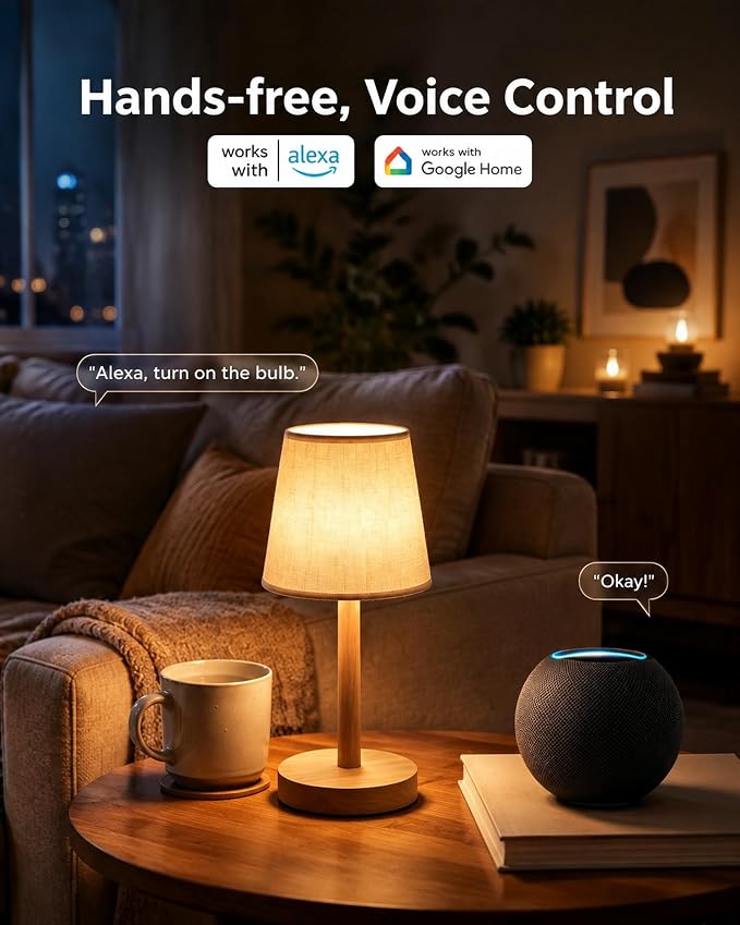TJOY Smart Alexa Light Bulbs, Bluetooth WiFi Led Bulb Compatible with Alexa &Google Assistant, RGB Color Changing Bulbs, Music Sync, 9W(60W Equivalent), A19 E26 800LM(2.4Ghz WiFi only), 6 Pack | Color Changing Light Bulbs with Music Sync, App Control, ...