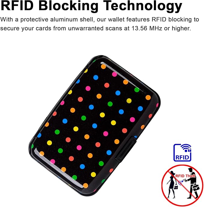 Credit Card Holder Small RFID Blocking Wallet Business Metal Slim Mini Aluminum Hard Case for Women Men