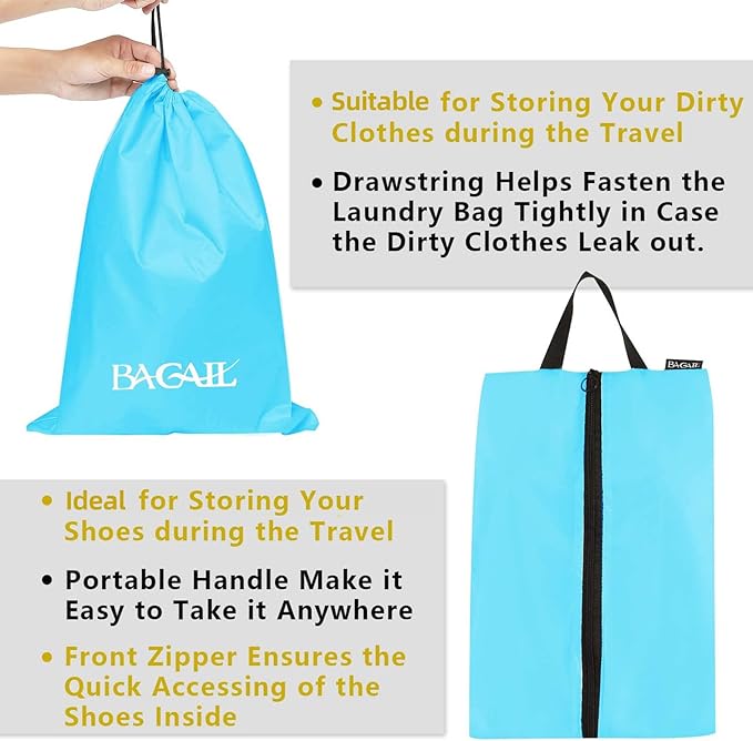 BAGAIL 8 Set/9 Set Packing Cubes Luggage Packing Organizer for Travel, Suitcase Packing Bags for Travel Accessories