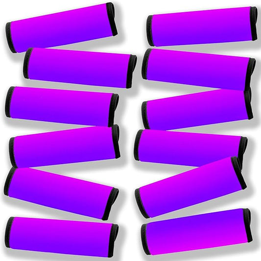 Luggage Handle Wrap 12 Pack-Bulk Luggage Handle Wraps For Suitcases Neoprene Handle Wraps/Cover/Grips For Carry on/Bag/Car Travel Accessories For Luggage