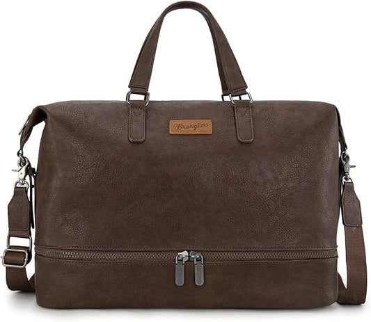 Wrangler Travel Duffel Bag Carry On Overnight Bag with Shoe Compartment Weekender Bag for Women WG253-5110CF
